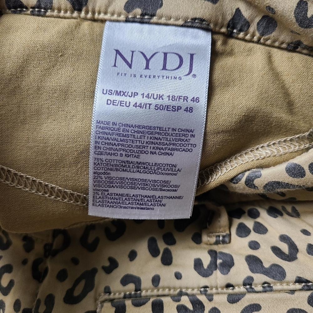 NWT NYDJ ami skinny leopard jeans - Picture 5 of 7